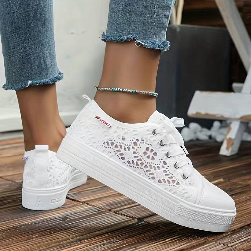 Lily – Baskets à plateforme tendance avec semelle légère et design bas classique