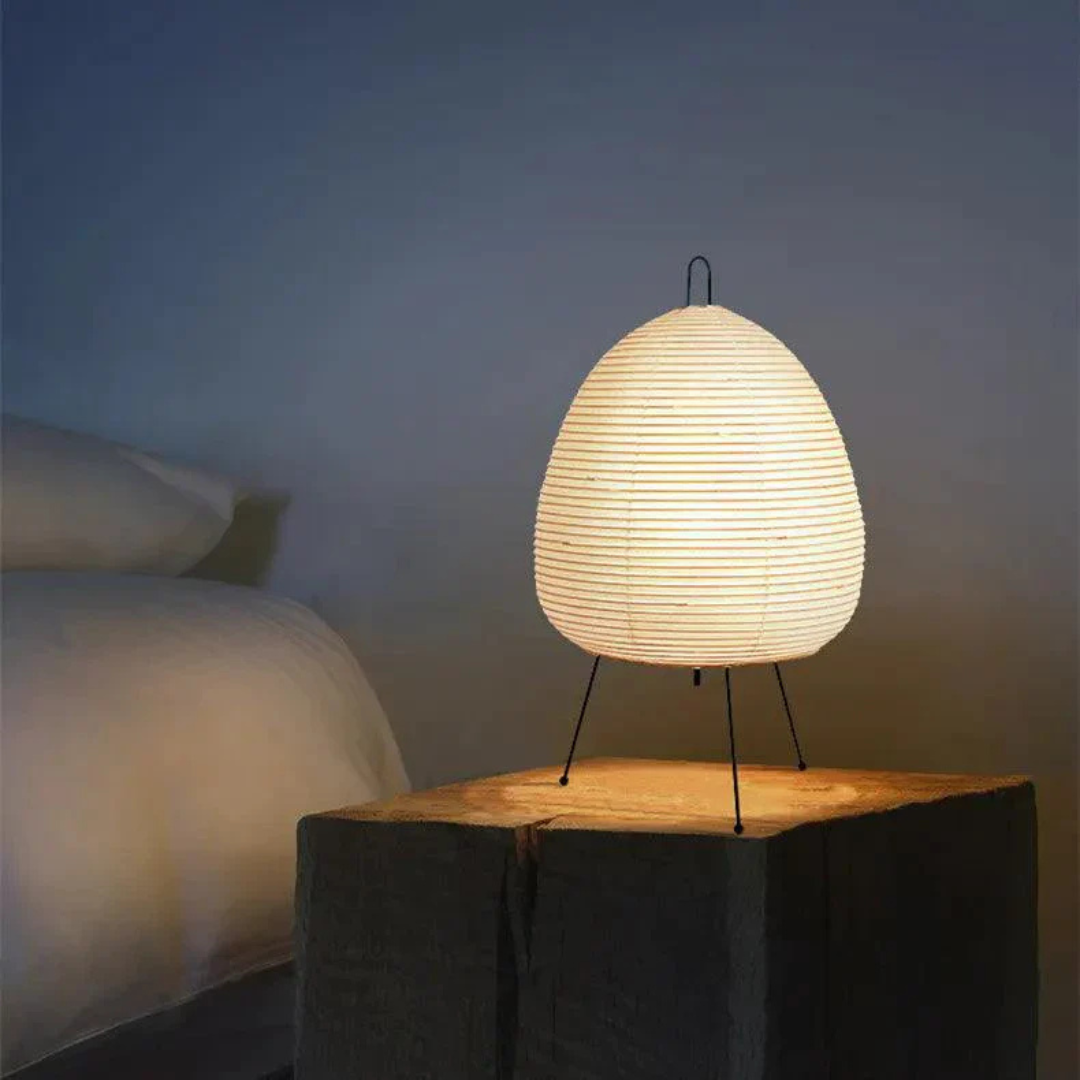 Tirva Hikari | Japandi Stehlampe aus Reispapier