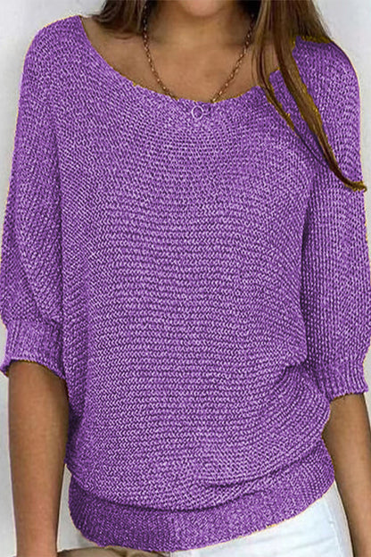 Sweter damski z nietoperzowymi rękawami i luźnym krojem – Mira