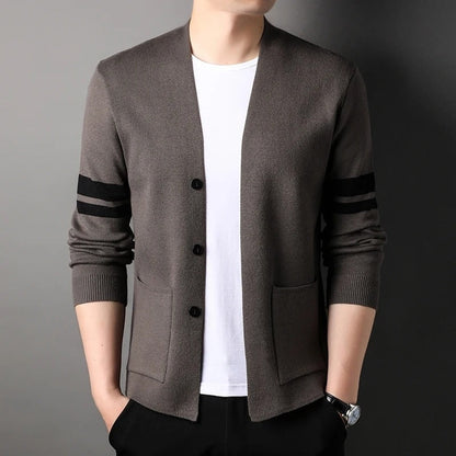Adrian – Long Sleeve Sweater with Pocket and Button Detail