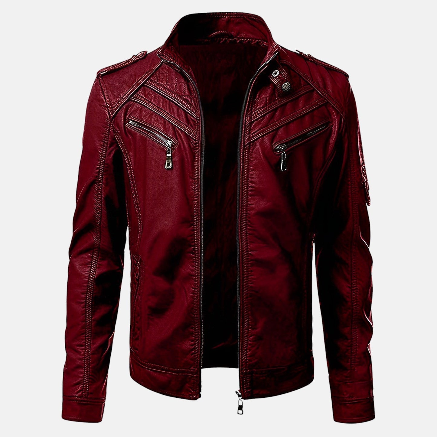 Artur | Chaqueta Cuero con Bolsillos
