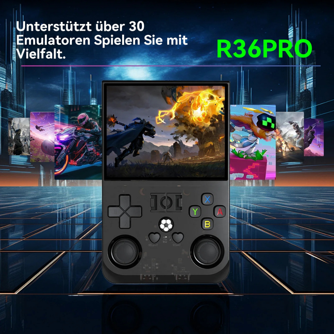 Retro Handheld Konsole R36Pro | Tragbare Videospielkonsole