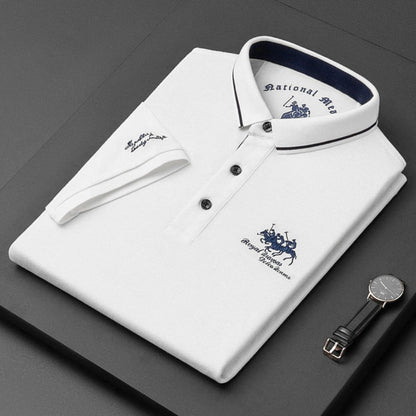 Raffaele – Elegant poloshirt met korte mouwen en klassiek knoopdesign