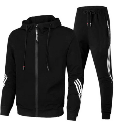 Branson | Men modern Streetwear bluza z kapturem set