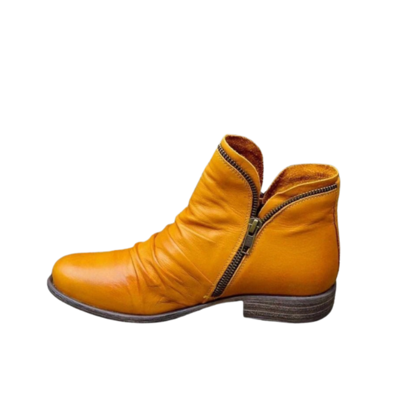 Bottines à fermeture éclair avec bout pointu