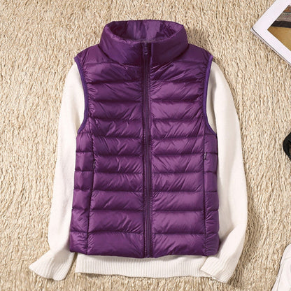 Natasha – Elegant vest met rits aan de voorkant en veilige zakken