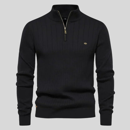 Martin – Elegantní Svetr se Zipem u Krku
