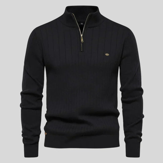 Martin – Elegantní Svetr se Zipem u Krku