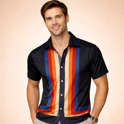 Arnold - Mens Retro Style Button Shirt