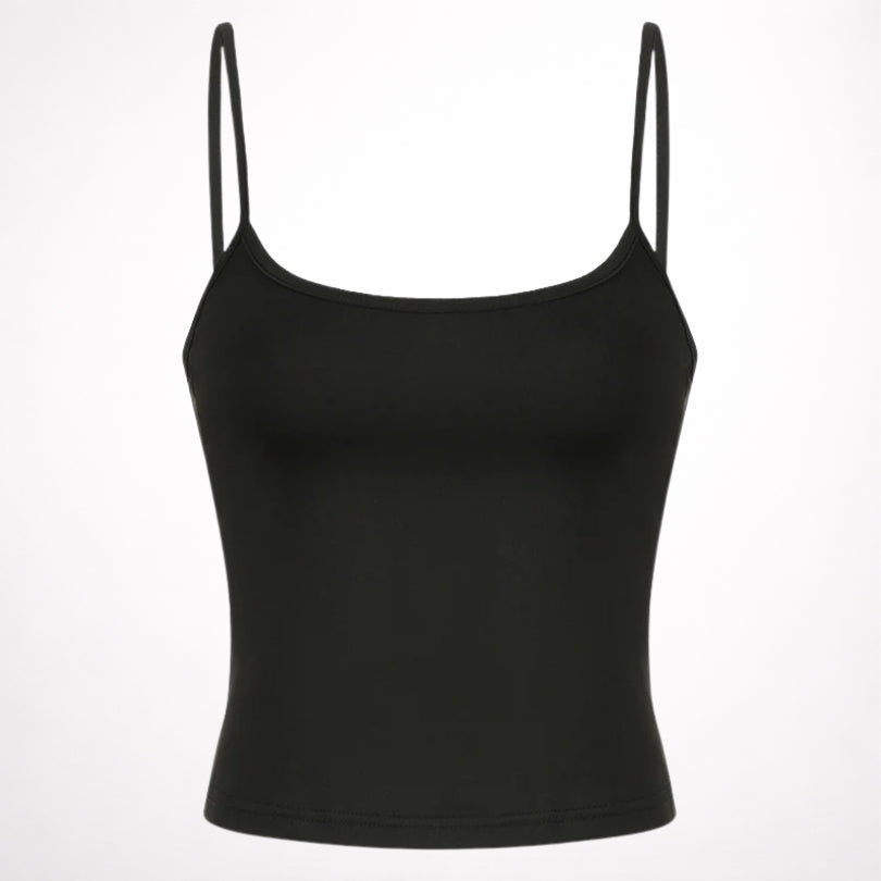 Top Cropped Alças Finas Minimal