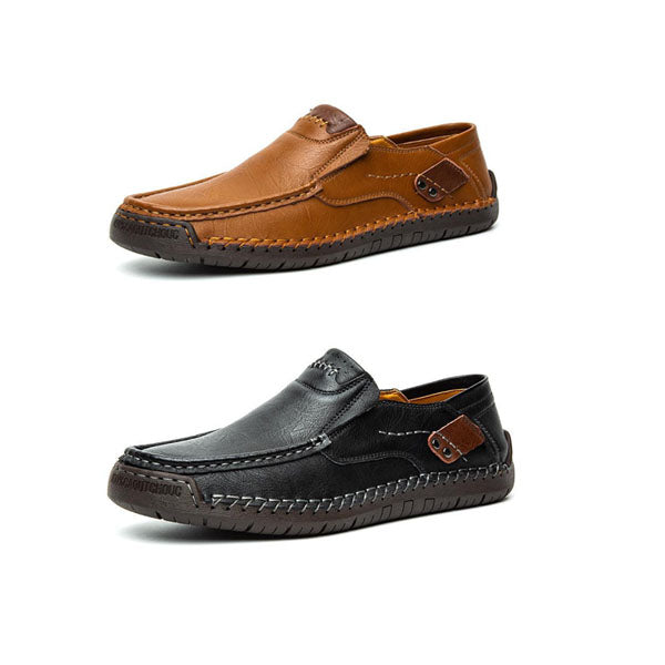 🔥Pustende kalveskinn🔥Klassiske, komfortable skinnsko for menn👞