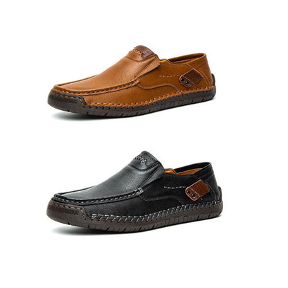 🔥Pustende kalveskinn🔥Klassiske, komfortable skinnsko for menn👞