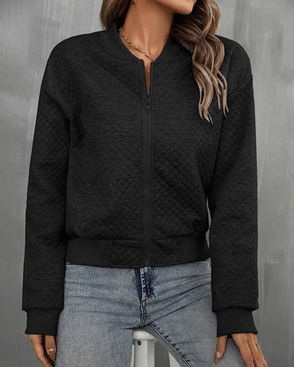 Melania | Damska Casualowa Lekka Kurtka Bomber na Zamek