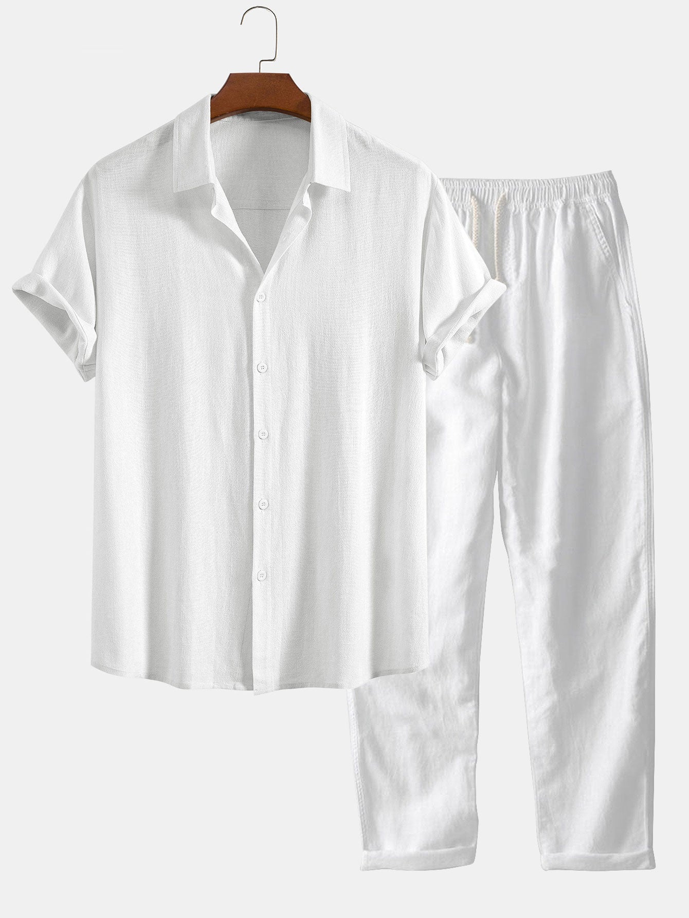 Armand – Chemise lin et pantalon droit