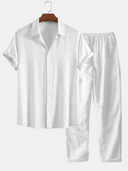 Armand – Chemise lin et pantalon droit