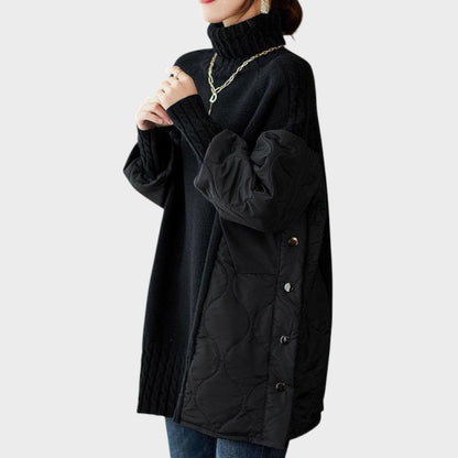 Iulia | Pulover oversize cu guler înalt