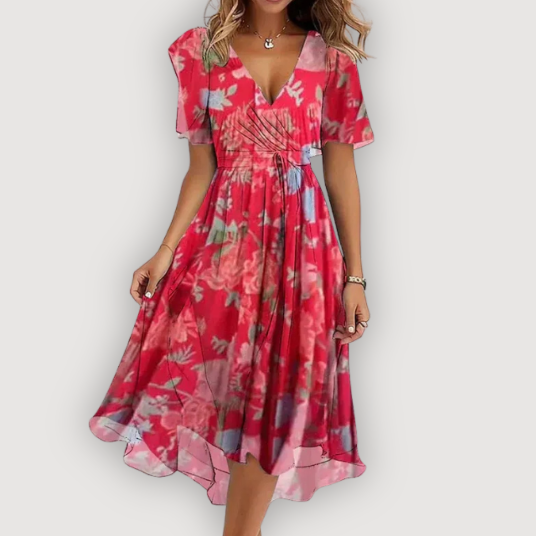 ISLA – Floral Midi Dress