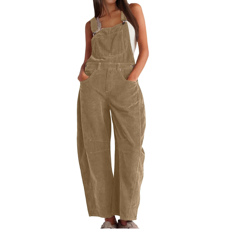 Women’s Corduroy Wide-Leg Dungarees
