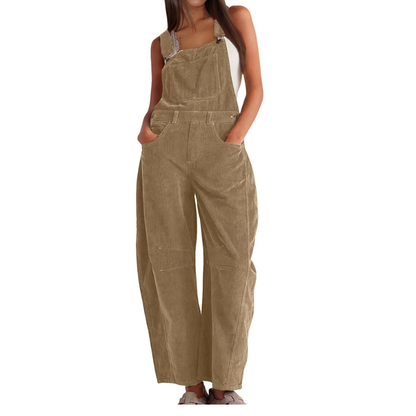 Women’s Corduroy Wide-Leg Dungarees