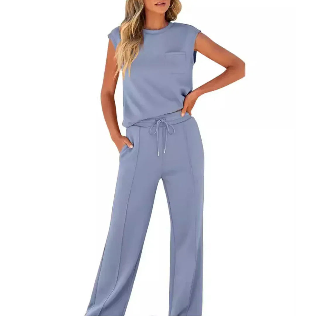 KAIYA™ + Lässiger Sommerweicher Lounge Co-Ord