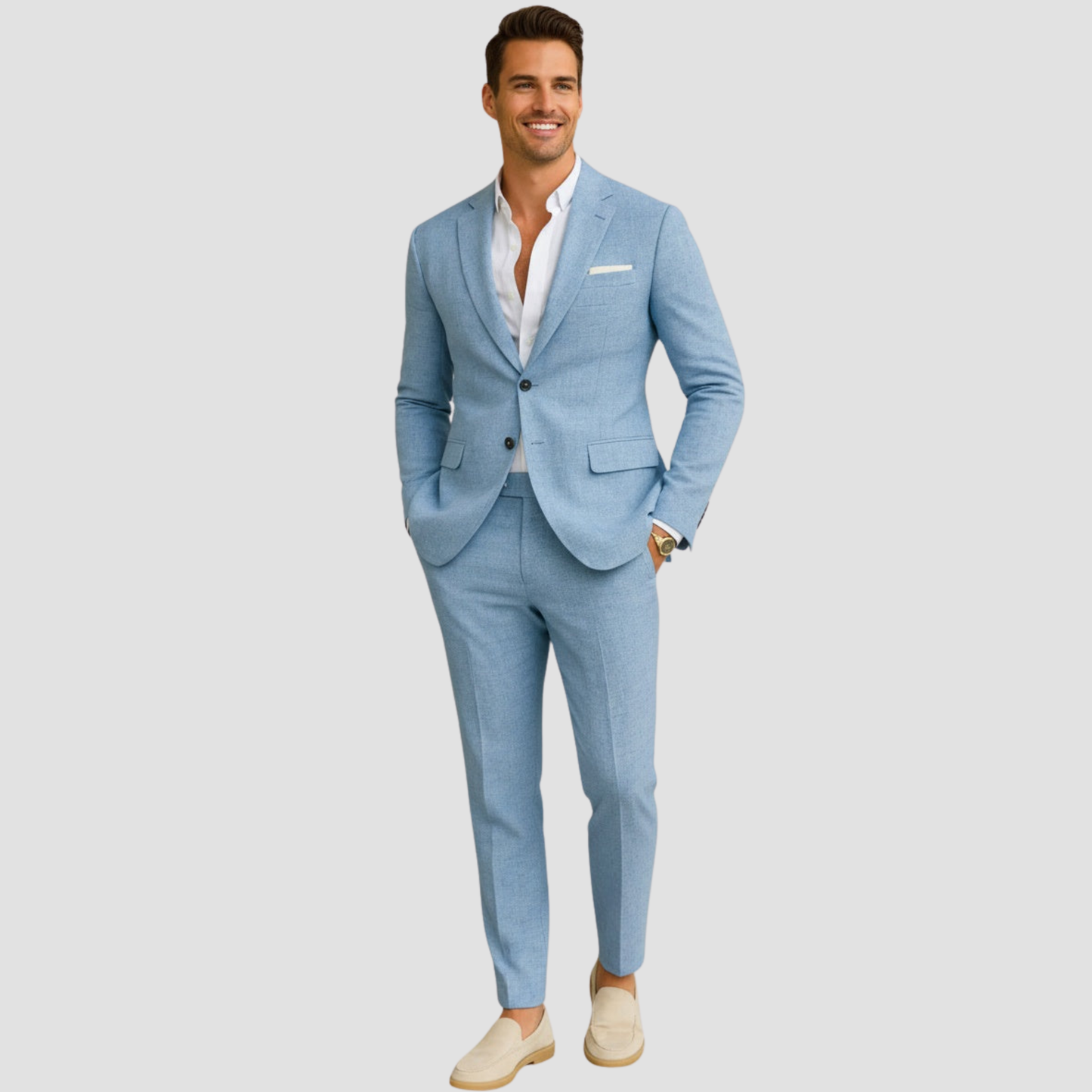 Men’s Summer Suit | Modern Cut Lightweight Comfort, Formal Elegant Look
