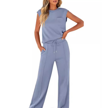 Floriana - Elegante conjunto informal de dos piezas