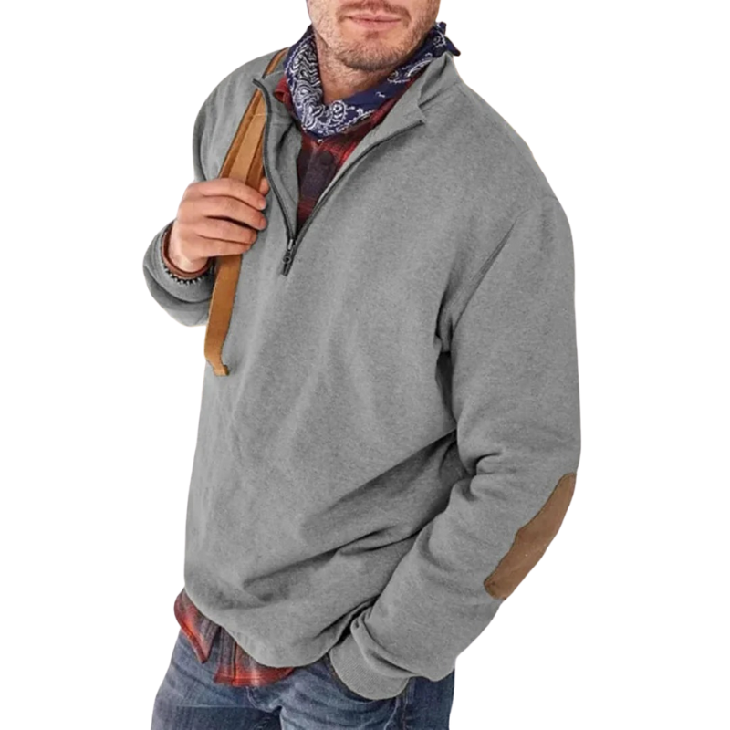 Men's Knit Quarter Zip Pullover Sweater