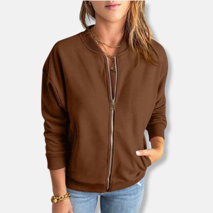 Alessandra – Women’s Lightweight Relaxed Fit Zip Jacket