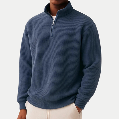 Shachar – Afslappet sweater med lynlås