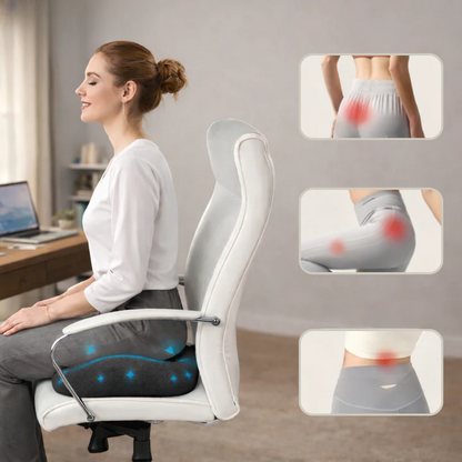 Ergonomisches Memory-Foam-Sitzkissen mit rutschfester Unterseite
