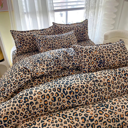 Savannah - Luxe Bedovertrek met Luipaardprint