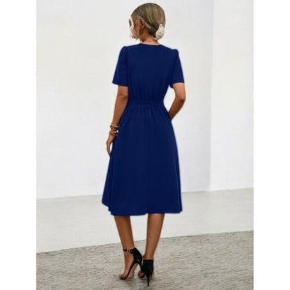 Robe midi Tessa col V tendance