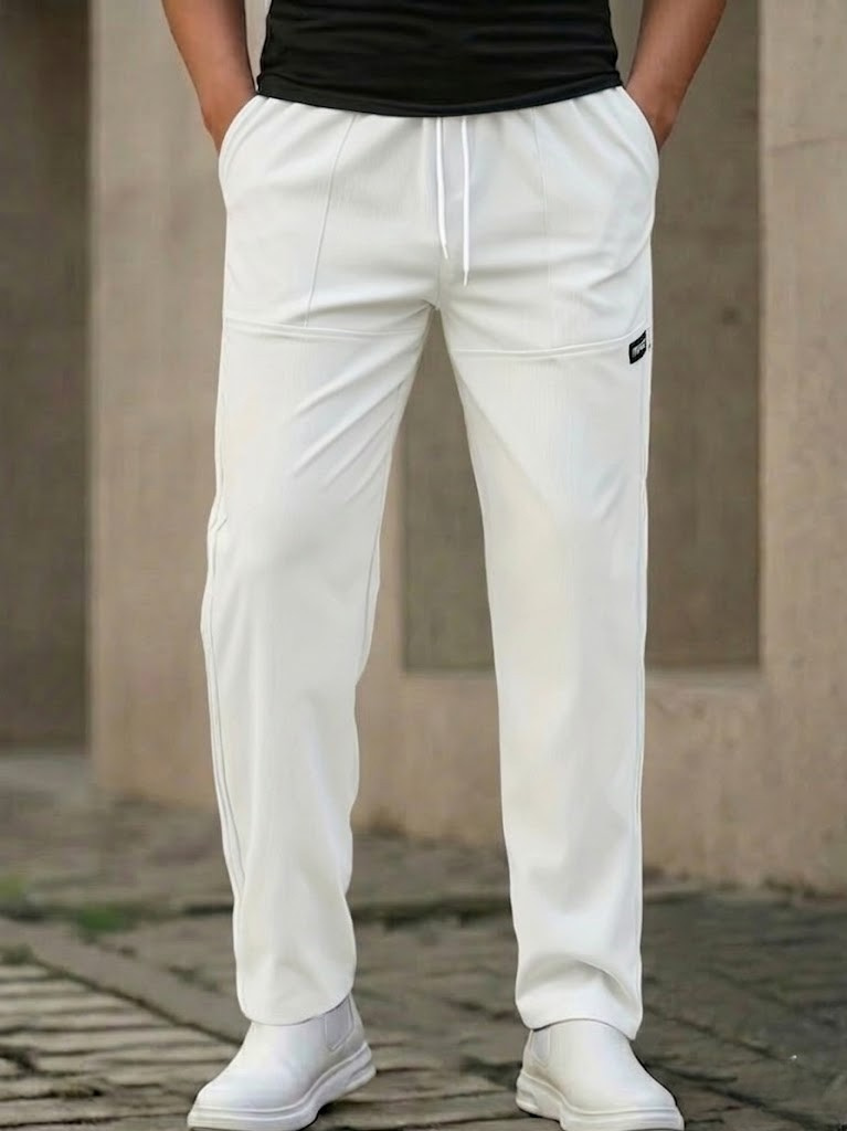 Men's Fleece Straight Leg Joggers Tracksuit Bottoms