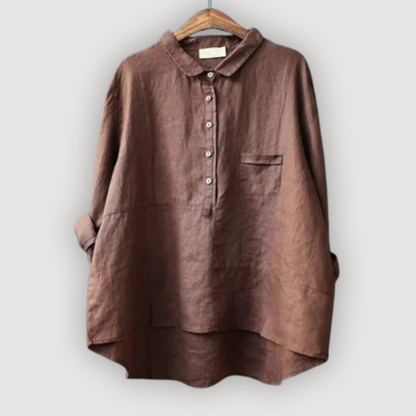 Relaxed Linen Blouse