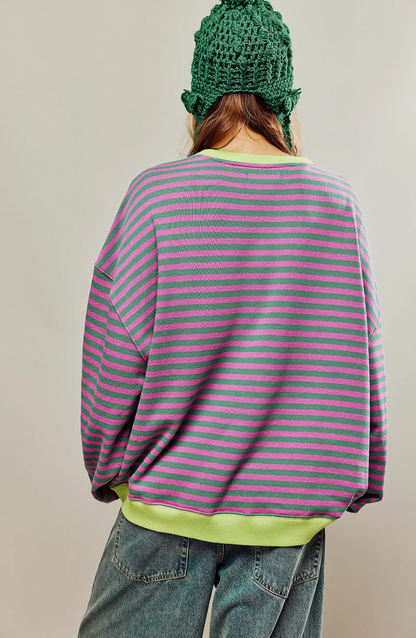 Colorful striped sweater for women | Perfect for everyday wear