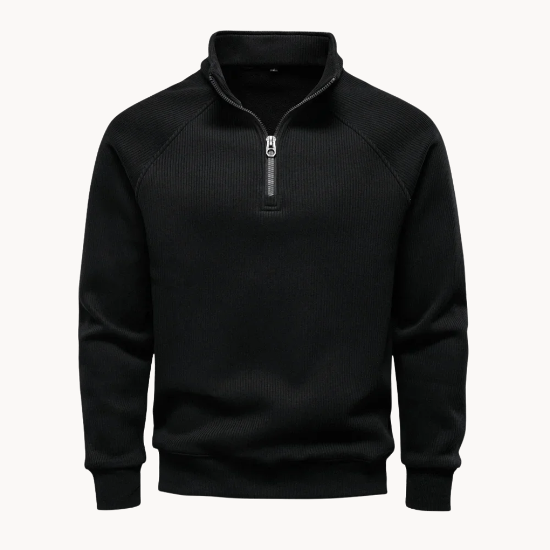 Matteo – Mens Cotton Blend Quarter Zip Jumper