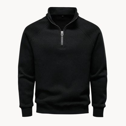 Matteo – Mens Cotton Blend Quarter Zip Jumper