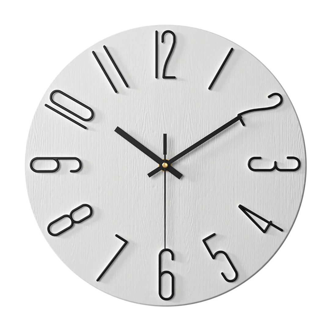 Wall Clock – Minimalist Modern Design with Silent Quartz Movement for Stylish Interiors