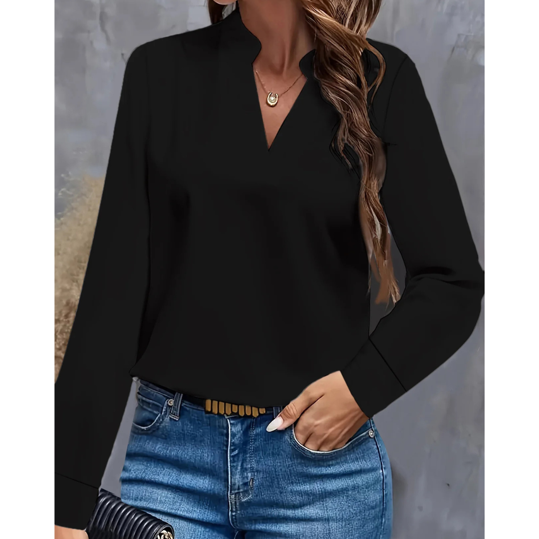 Women's Formal Long-sleeved Blouse | V-neck