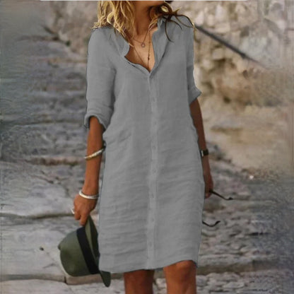Stylisches Damen Freizeitkleid aus weichem Material – Figurbetont, vielseitig