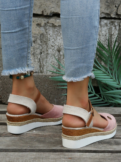 Sandali con zeppa da donna - Stile estivo casual