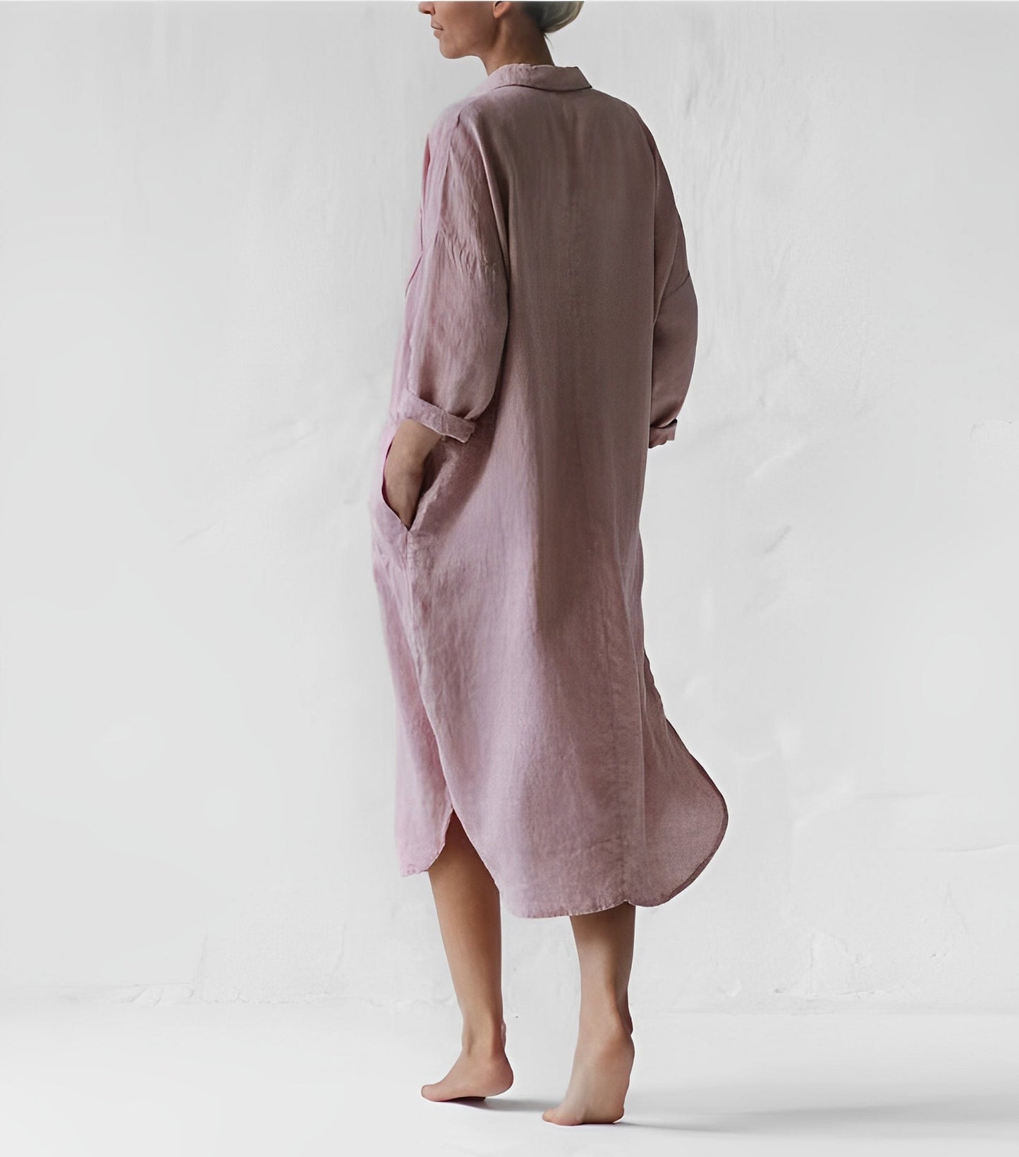 Justina - Leinenhemdkleid