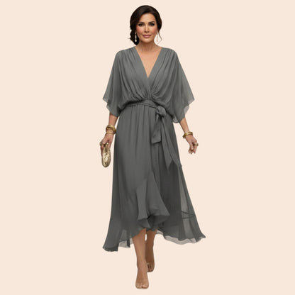 Sarah | Robe Sandra Mousseline Col V