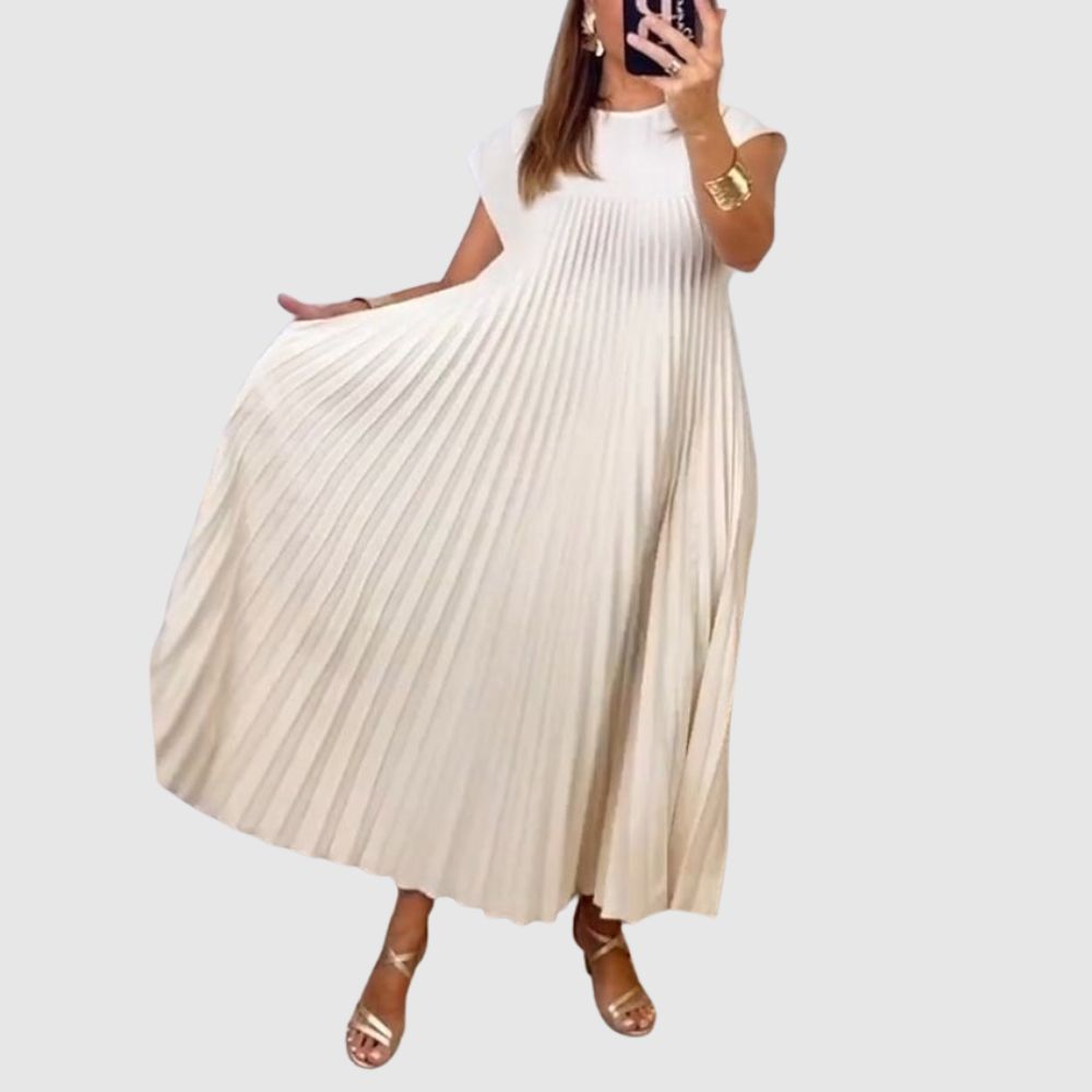 Zoé - Robe maxi plissée