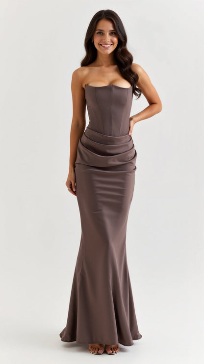 Florence | Women’s Wedding Guest Column Maxi Dress