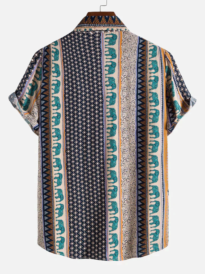 Oliver - Chemise manches courtes imprimé éléphant