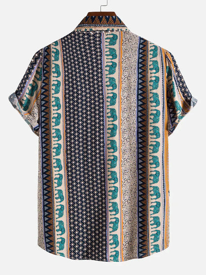 Oliver - Chemise manches courtes imprimé éléphant