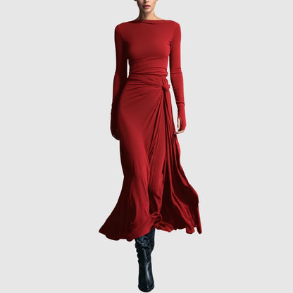 Zoé - Robe maxi élégante drapée
