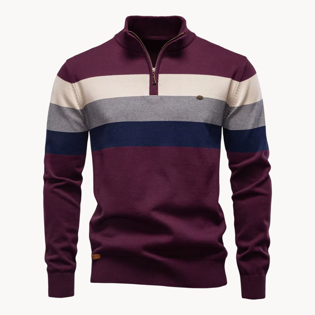 Duval Paris™ | Pull à fermeture éclair quart de longueur Burk