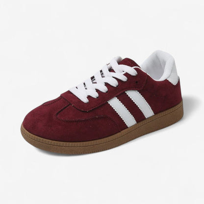 Katherine – Sneakers met Vetersluiting en Ronde Neus en slip on ontwerp